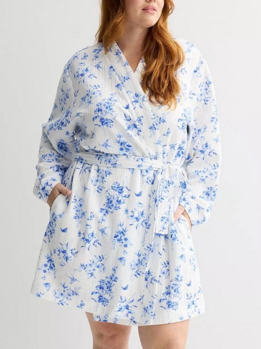 Croft & Barrow Quilted Wrap Robe 2X